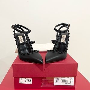 Valentino Women’s Rockstud Cage Leather Pumps NWT